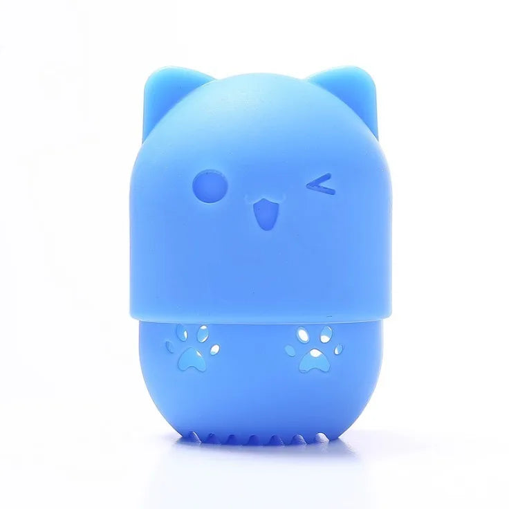 Cute Cat Silicone Makeup Sponge Holder & Drying Case Sponge Holder Case QXL No.4