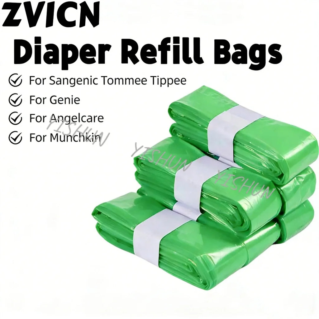 Diaper Pail Refill Bags – Fits Angelcare, Tommee Tippee & Genie Diaper Pail Refills QXL