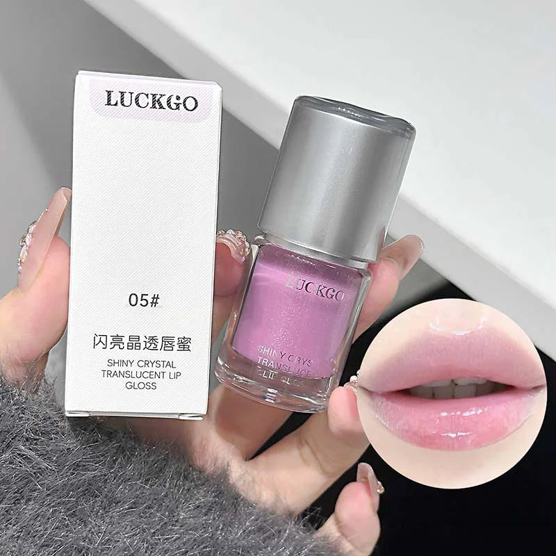 Crystal Mirror Lip Gloss | Hydrating Natural Color Lip Glaze Lip Gloss QXL