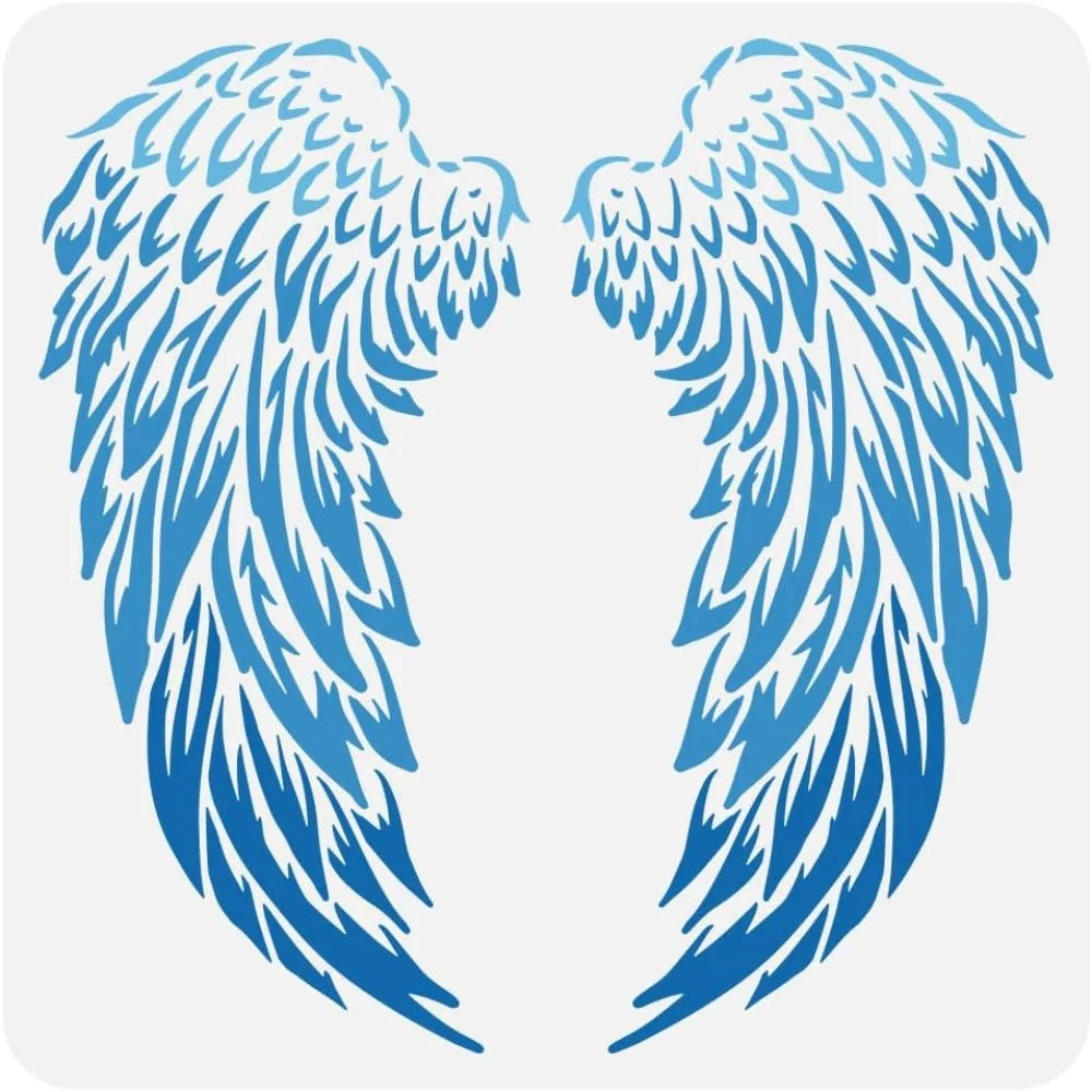 Angel Wings Painting Stencil 11.8" | Reusable DIY Template Painting Stencil QXL