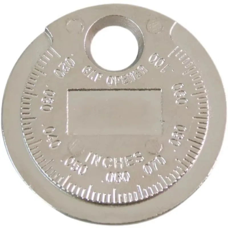 Spark Plug Gap Tool | Dual Scale Coin Gauge 0.6–2.4mm Spark Plug Gap Gauge QXL
