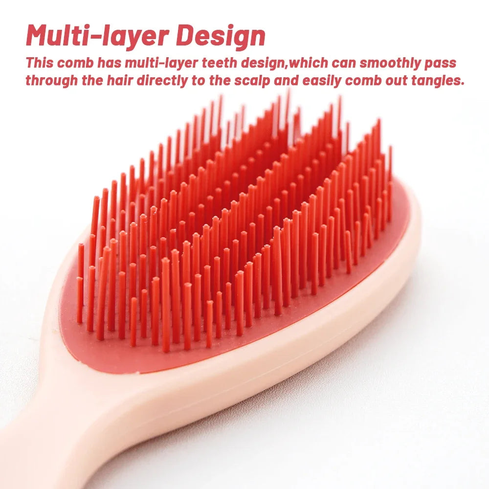 Scalp Massage Hair Brush | Anti-Static Detangling Comb Scalp Massage Brush QXL