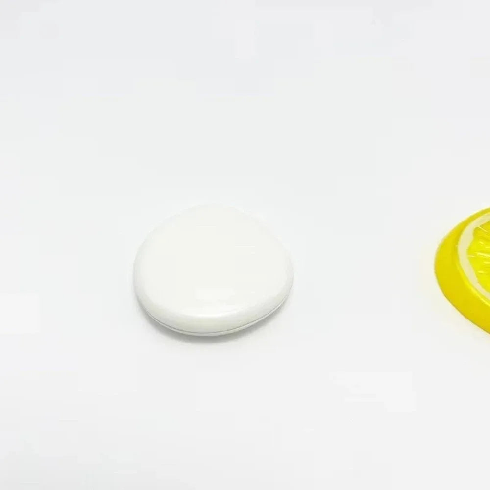 Zinc Alloy Solid Perfume Container | Refillable Travel Balm Box Solid Perfume Container QXL White