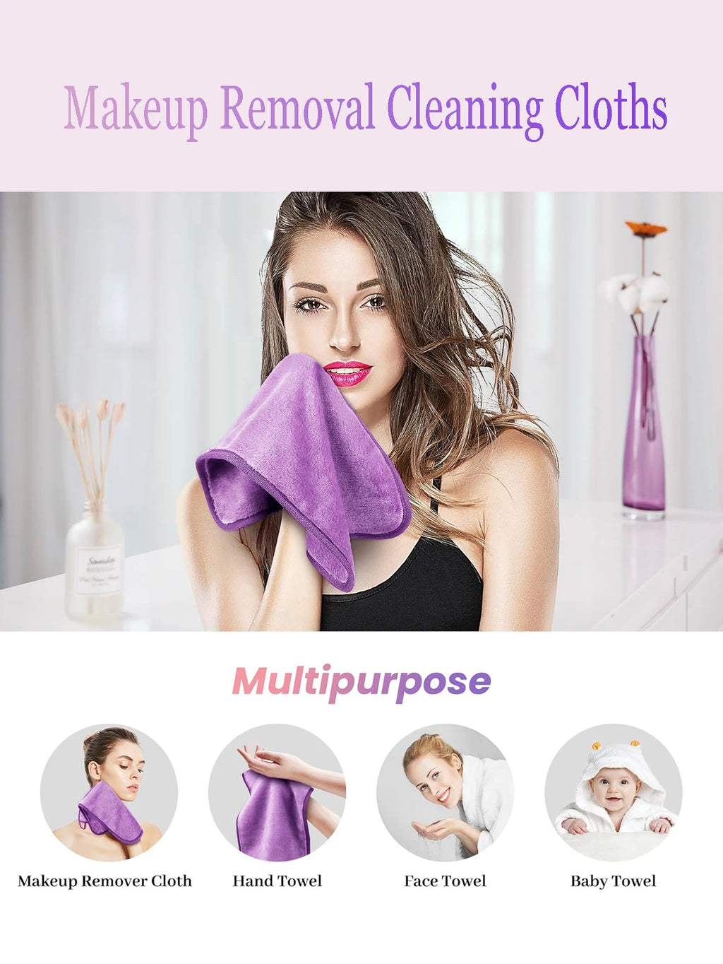 Reusable Makeup Remover Pads – Machine Washable 2–6 Pack Makeup Remover Pads QXL