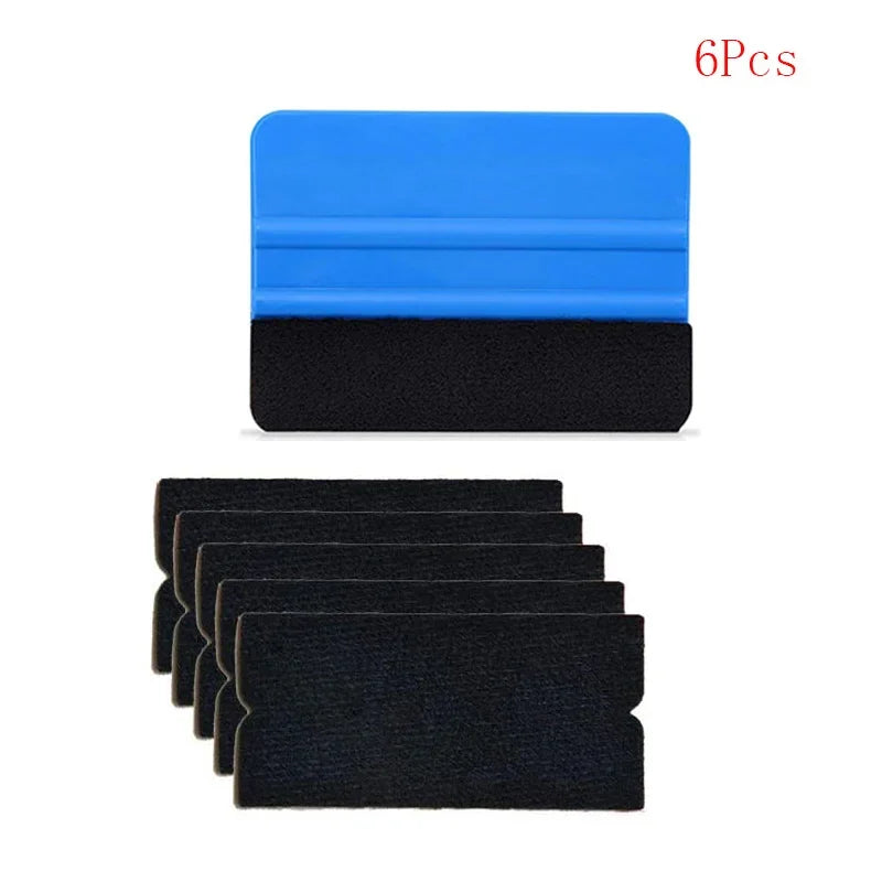 Car Vinyl Wrap Tool Kit – Squeegee, Scraper & Cutter Vinyl Wrap Tool Kit QXL 6Pcs