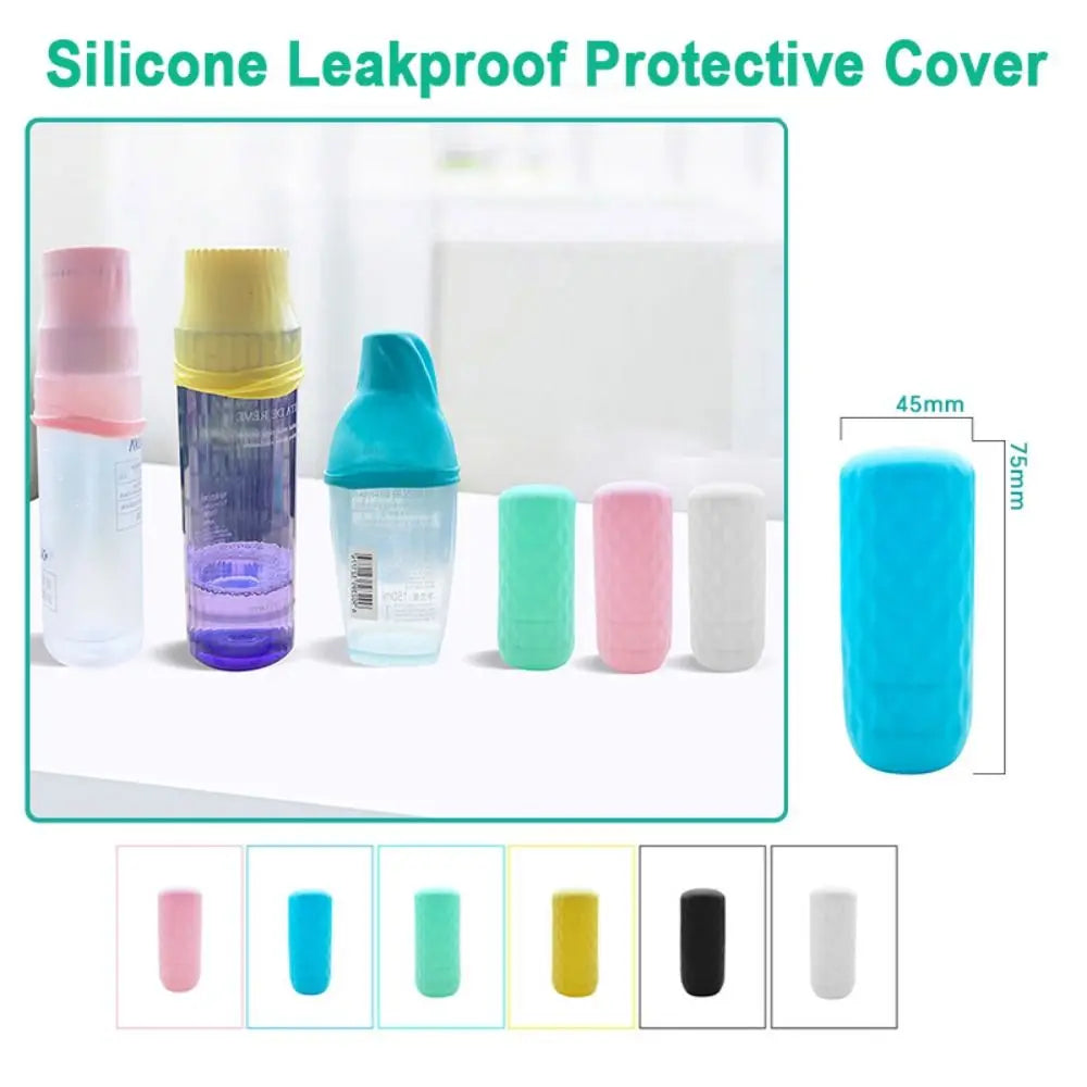 3-Pack Silicone Leak-Proof Bottle Sleeves for Travel Toiletries Travel Bottle Sleeve QXL