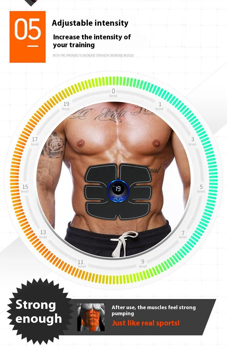 EMS Ab Trainer & Muscle Toner | Rechargeable Home Fitness EMS Muscle Toner QXL