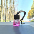 Square Glass Car Perfume Pendant | 8ml Refillable Diffuser Bottle Car Fragrance Pendant QXL A7
