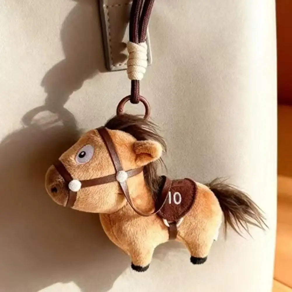 Cute Plush Horse Keychain | Stuffed Bag Charm & Pendant Gift Plush Keychain Charm QXL