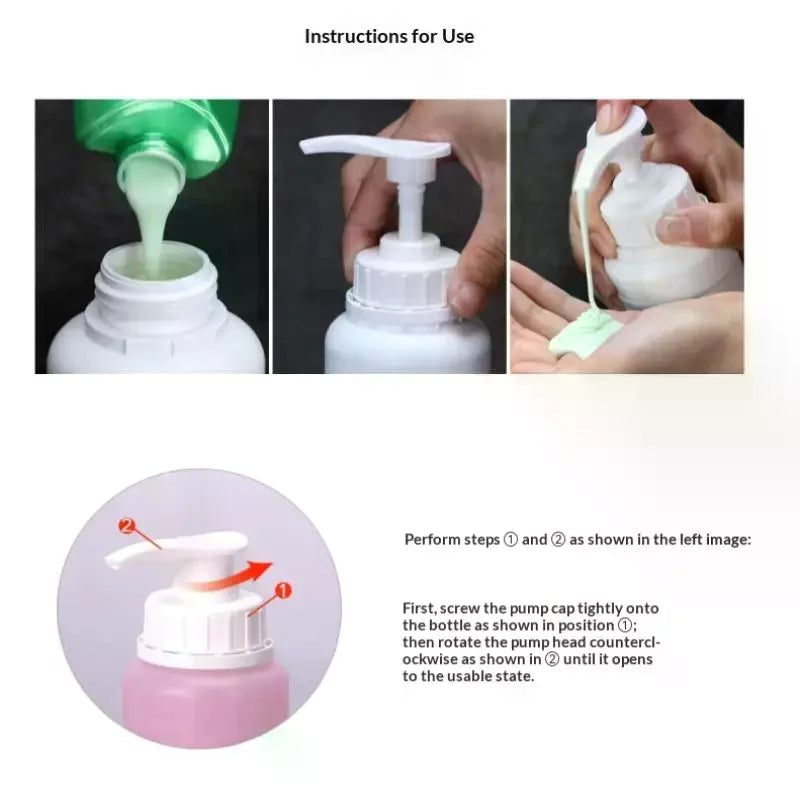 HDPE Refillable Pump Dispenser Bottle 250mL–2L | Lotion & Soap Pump Dispenser Bottle QXL