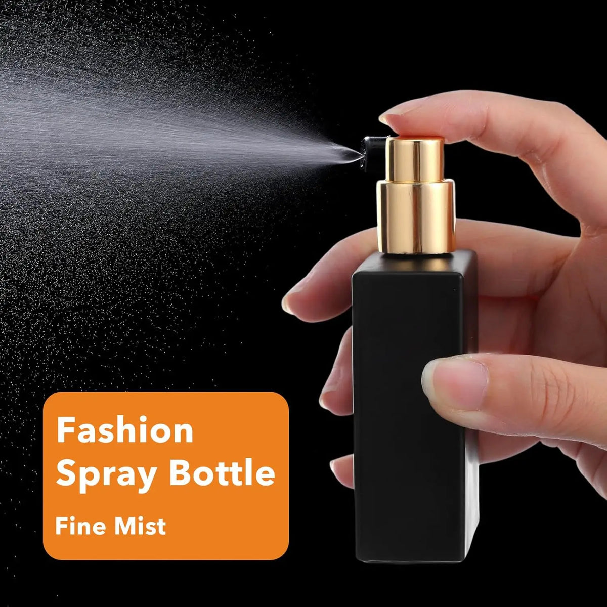 8-Pack 30ml Black Glass Fine Mist Refillable Perfume Spray Bottles Perfume Spray Bottle QXL