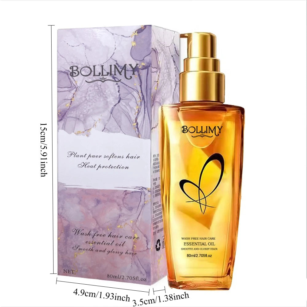 BOLLIMY Hair Care Essential Oil – Smooth, Soften & Frizz Control Hair Care Oil QXL