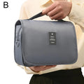 Foldable Hanging Travel Toiletry Bag with Hook | Waterproof Hanging Toiletry Bag QXL B