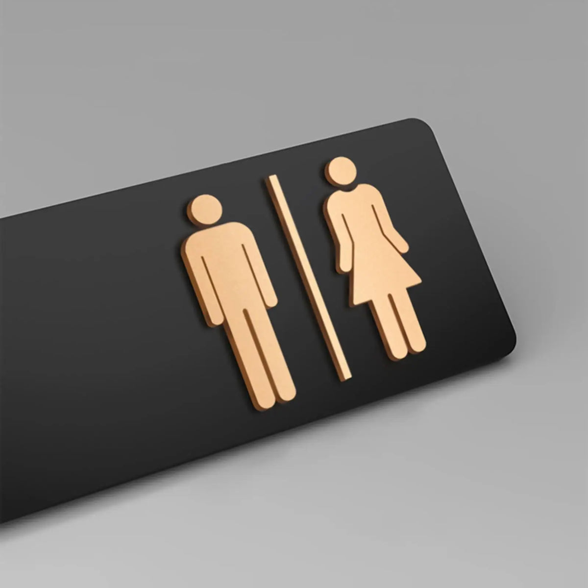 Acrylic Adhesive Restroom Directional Sign | Business & Home Restroom Directional Sign QXL