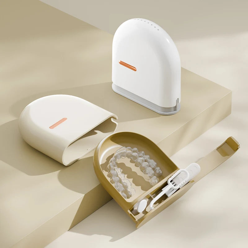 Portable Retainer Case & Denture Storage Box | Aligner Case Retainer Storage Case QXL