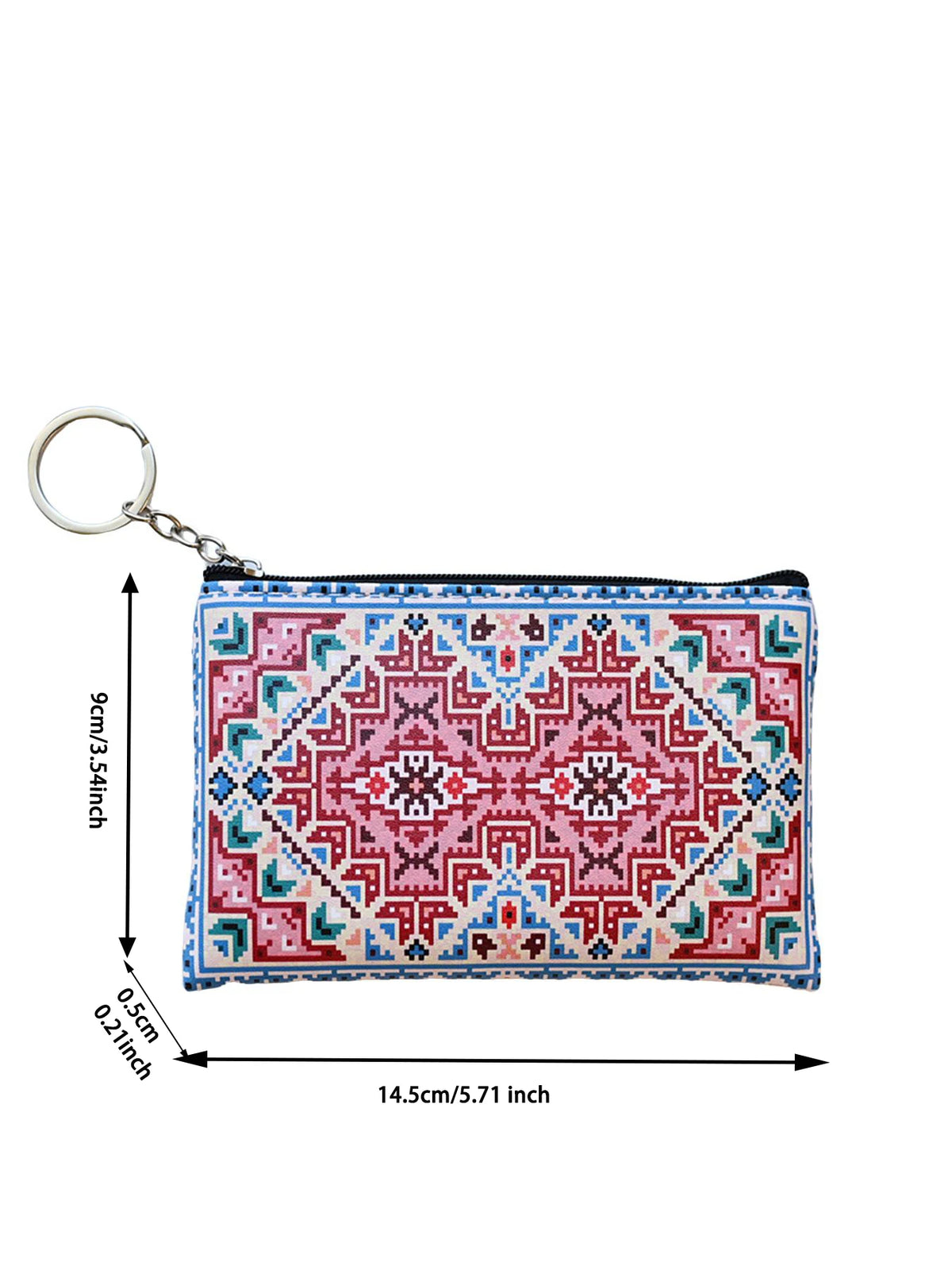Vintage Printed Coin Wallet | Lightweight PU Unisex Purse Coin Wallet QXL