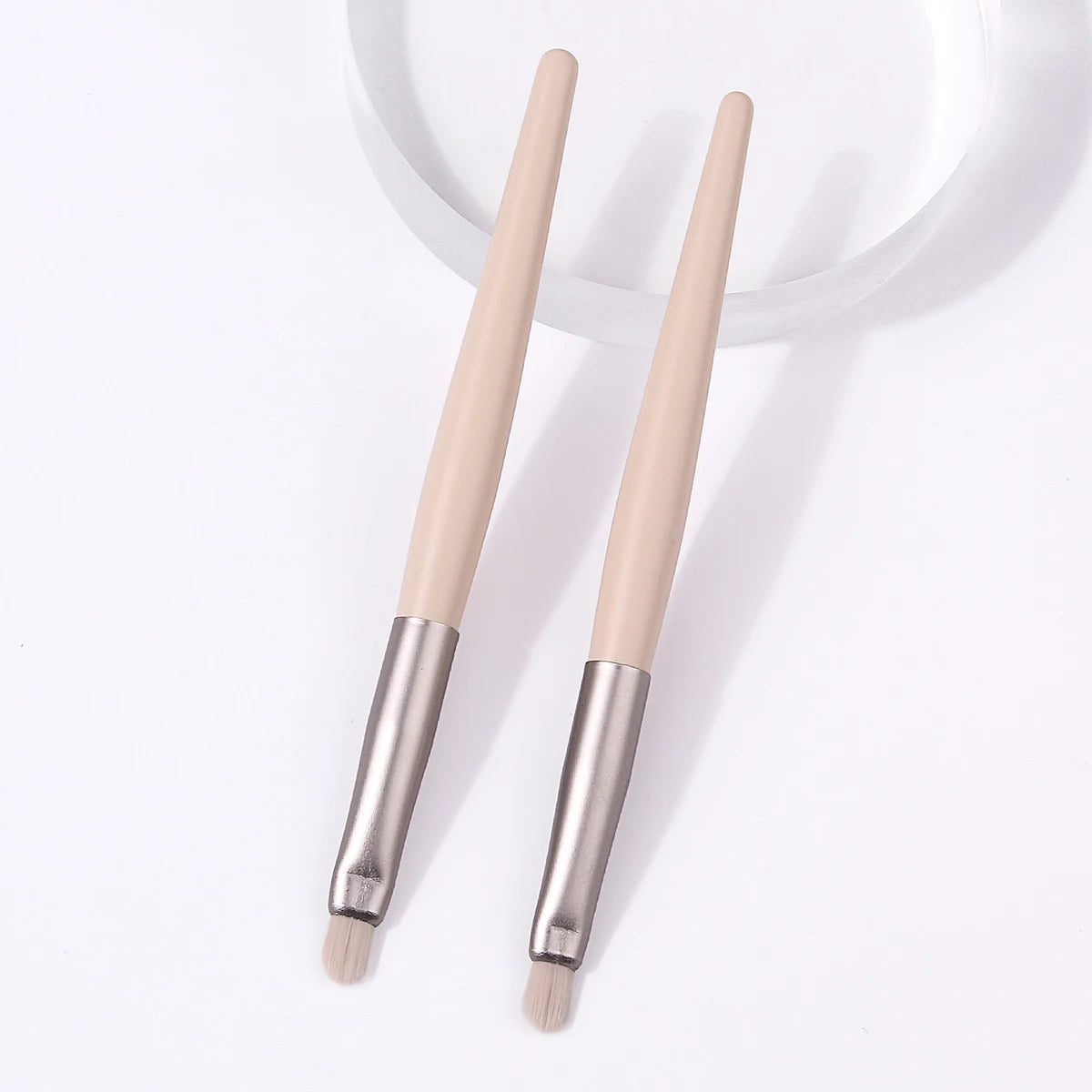 KOSSHOW 2-Pack Mini Concealer Brush Set | Wooden Handle Concealer Brush Set QXL