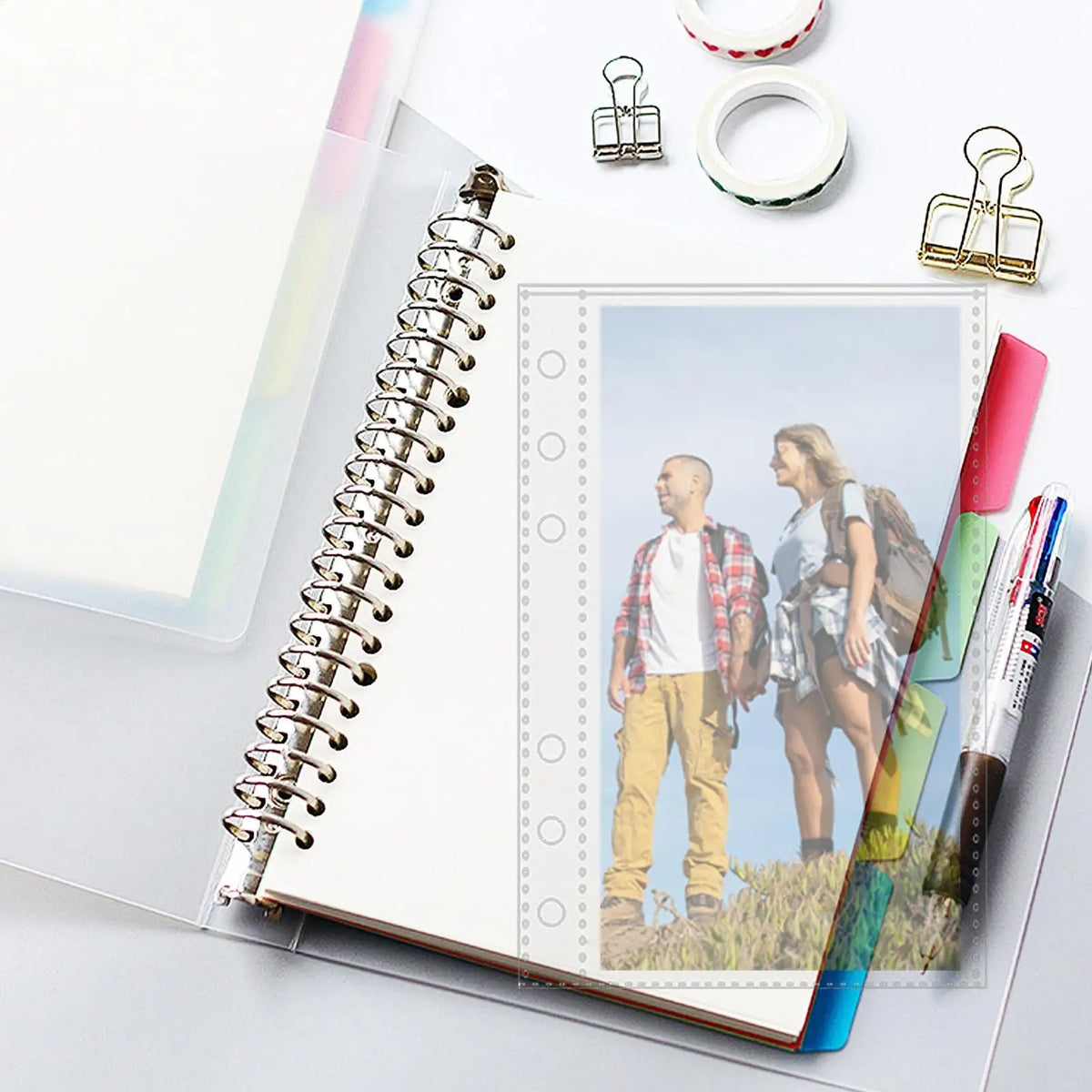 10-Pack A6 Binder Inserts | Clear Top-Loading Pocket Sleeves Binder Pocket Sleeves QXL