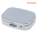 Small Metal Pill Box | Portable Leak-Proof Medicine Case Pill Box QXL Rectangular