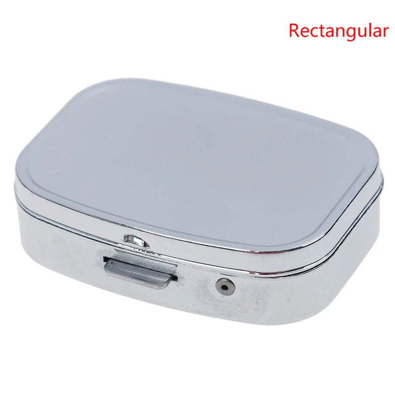 Small Metal Pill Box | Portable Leak-Proof Medicine Case Pill Box QXL Rectangular