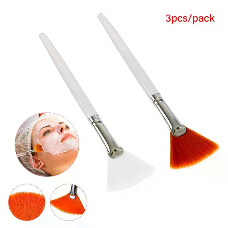 YOVIP Soft Facial Mask Brushes – 3 or 4-Piece Set Facial Mask Brush Set QXL
