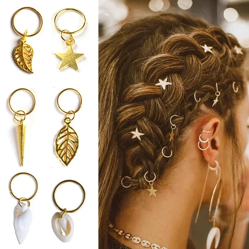 Hair Rings & Beads for Braids & Dreadlocks | Metal, Wood, Pearl Hair Braid Accessories QXL