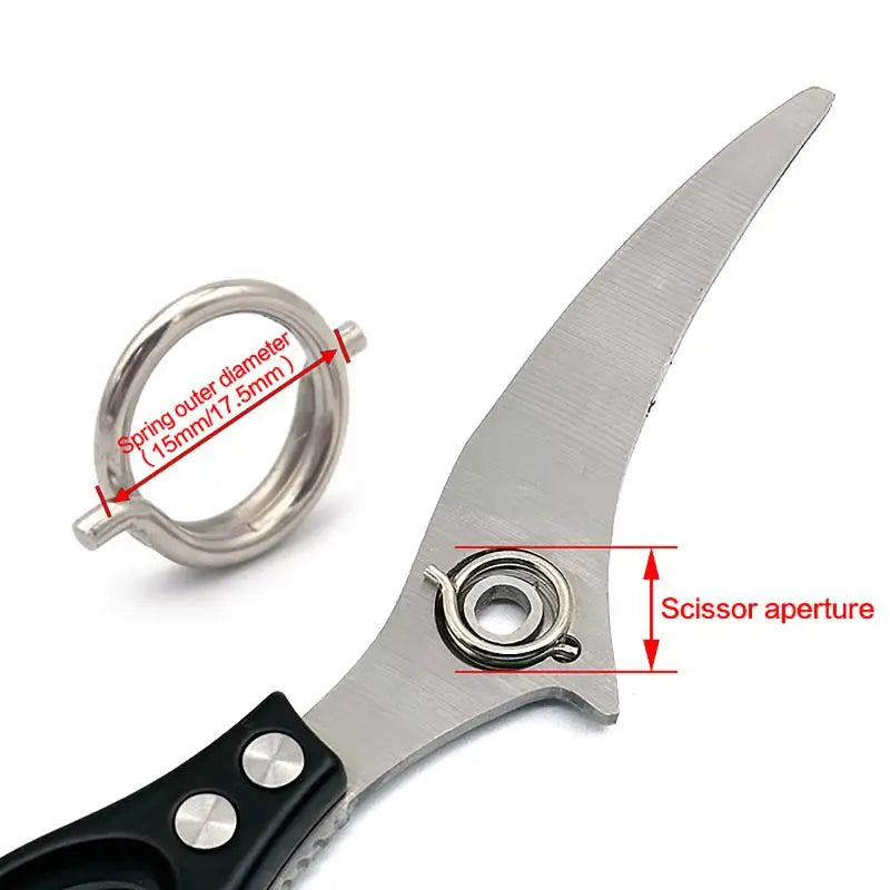 Kitchen Shears Replacement Spring 18mm 20mm Steel Torsion Coil Scissors Replacement Spring QXL