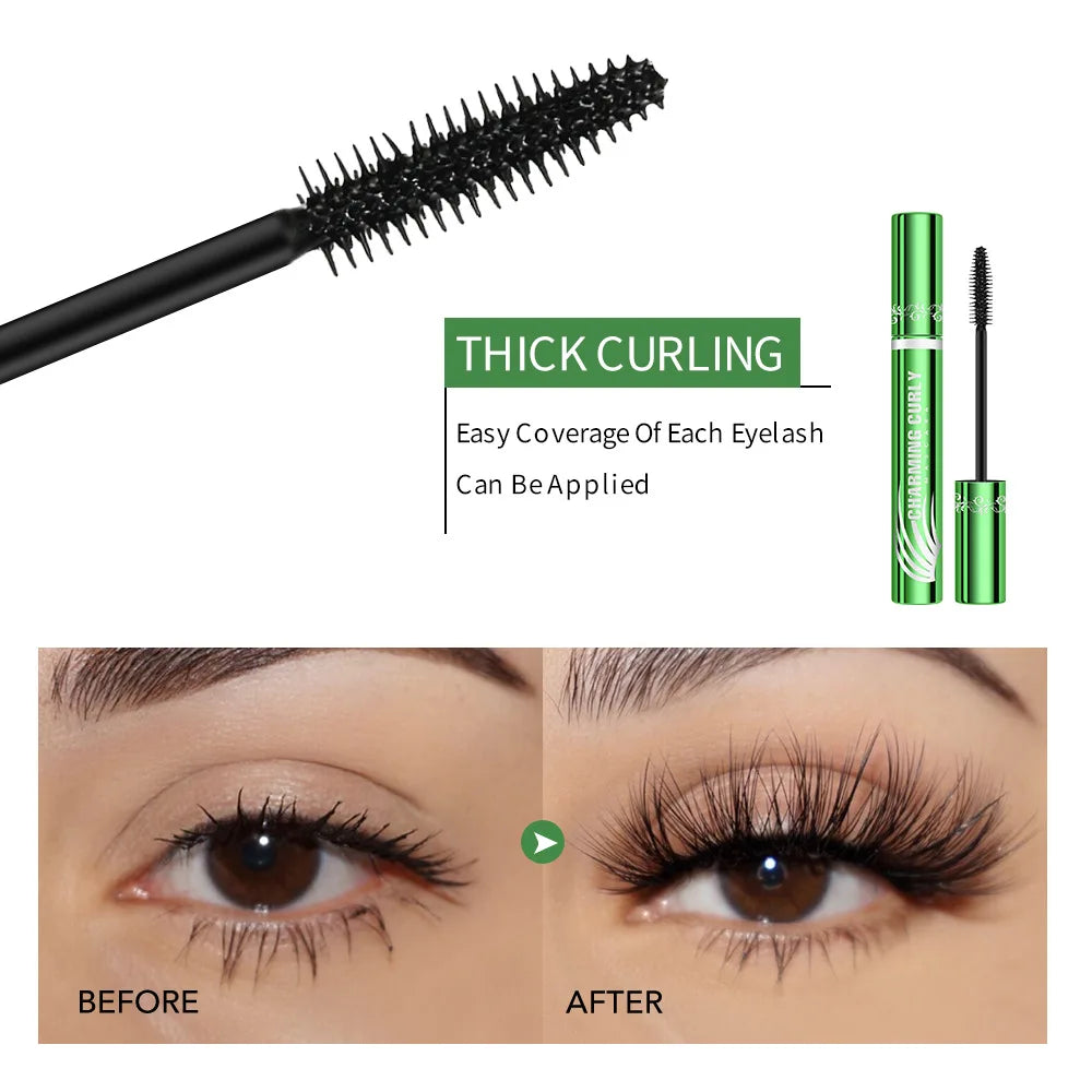 Waterproof Lengthening Mascara – Volumizing Silky Black Lashes Lengthening Mascara QXL