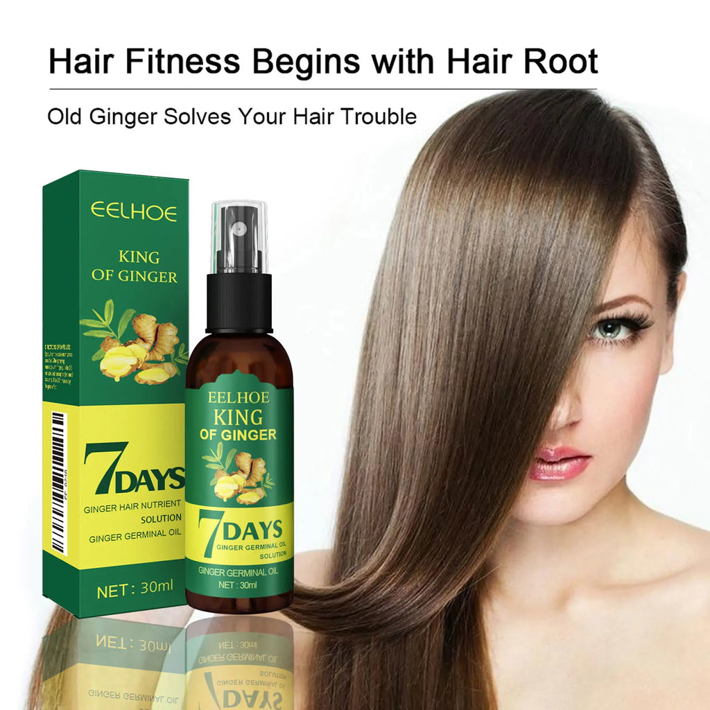 Ginger Root Hair Serum Spray | Scalp Nourish & Strengthen Hair Scalp Serum QXL