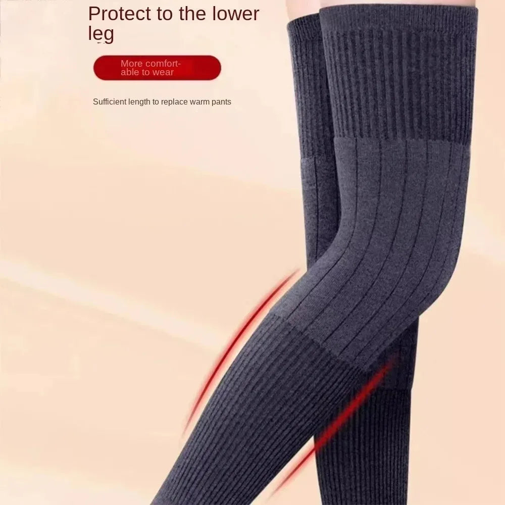Women's Fleece Knee Sleeve Warmers | Windproof Leg Warmers Knee Sleeve Warmers QXL