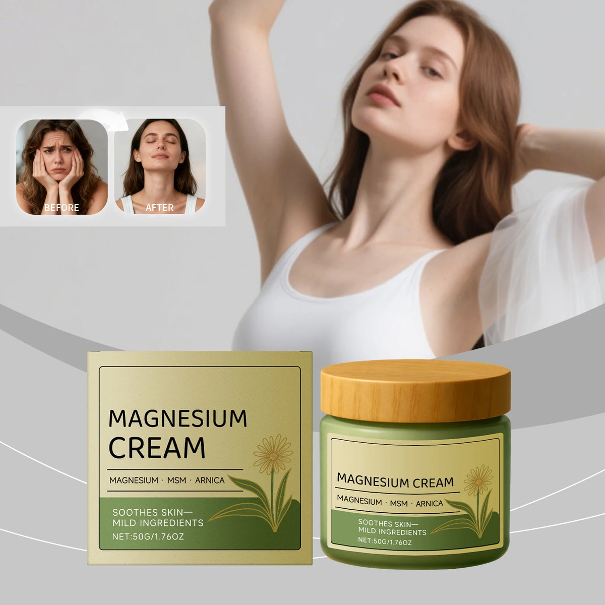 Botanical Body Cream for Knees & Wrists | Moisturizing Balm 50g Body Moisturizing Cream QXL