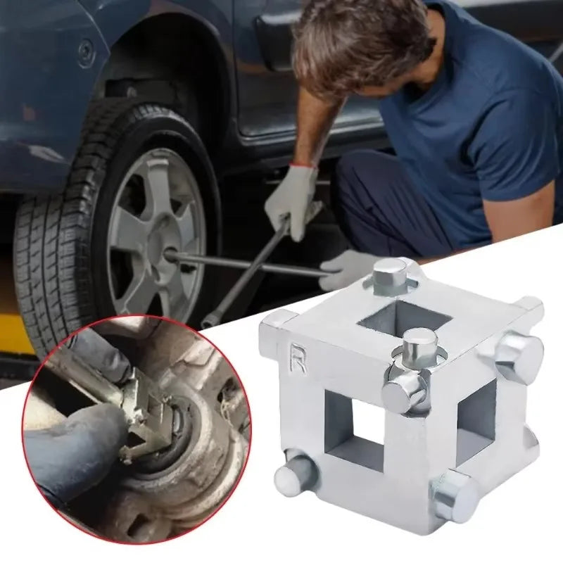 6-in-1 Disc Brake Piston Wind Back Cube Tool | 3/8in Drive Brake Piston Tool QXL