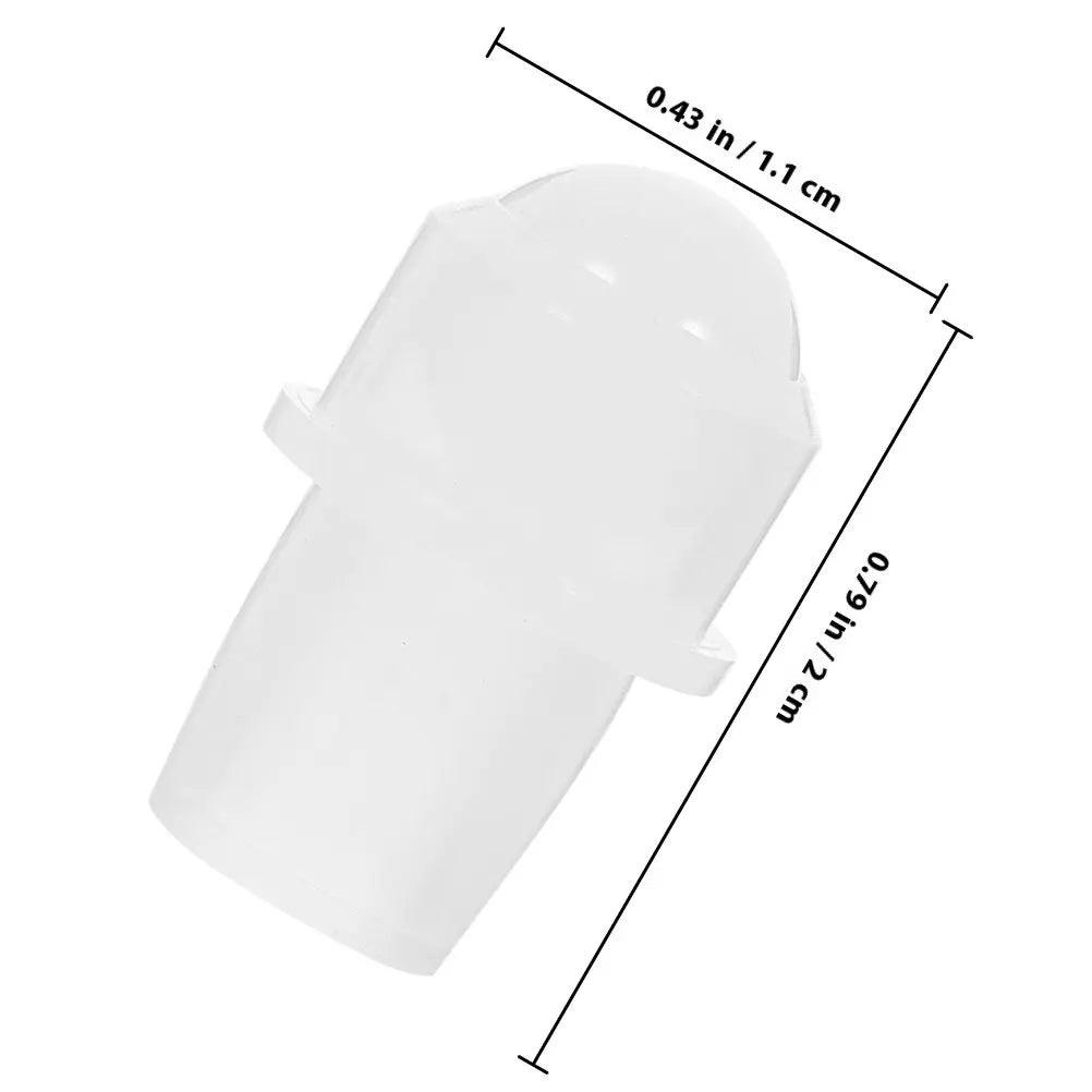 4-Pack Roller Ball Inserts for 10ml Essential Oil Bottles | 16mm Roller Ball Inserts QXL White