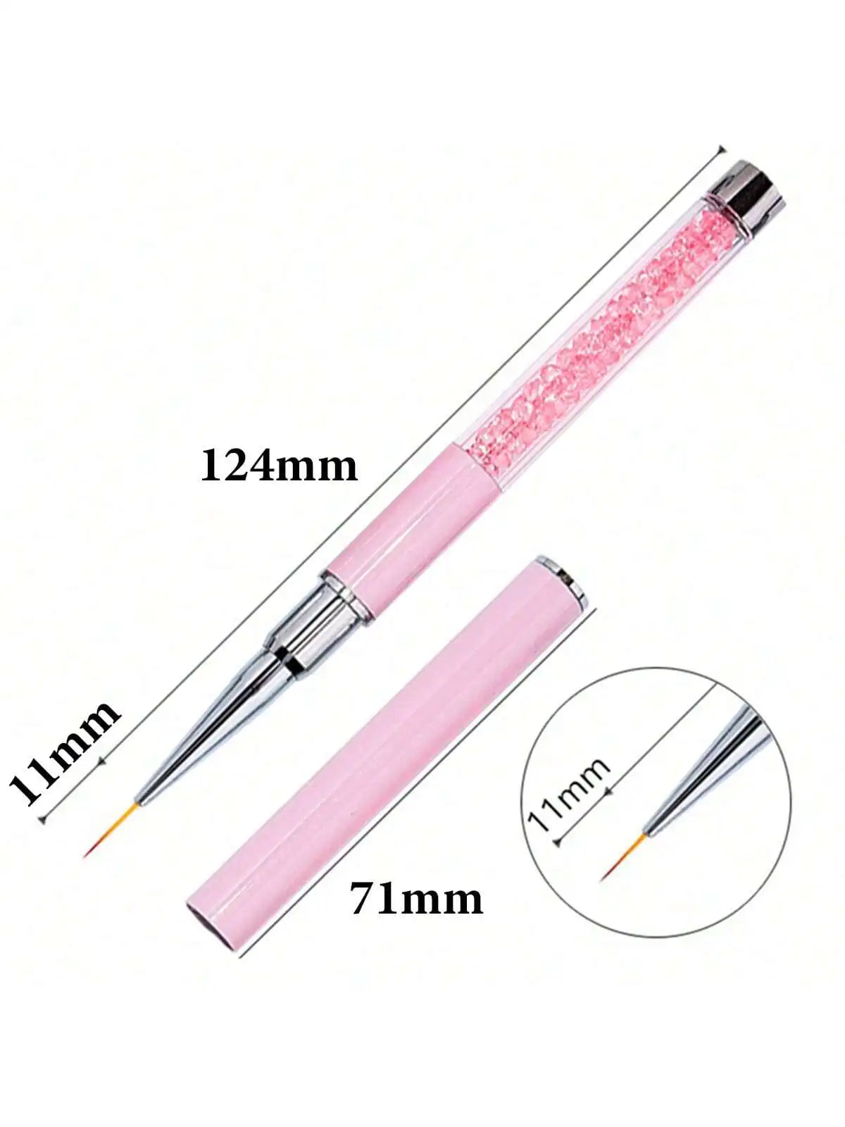 FUMOSIK Nail Art Liner Brush | Striping & 3D Design 5–15mm Nail Art Liner Brush QXL style2