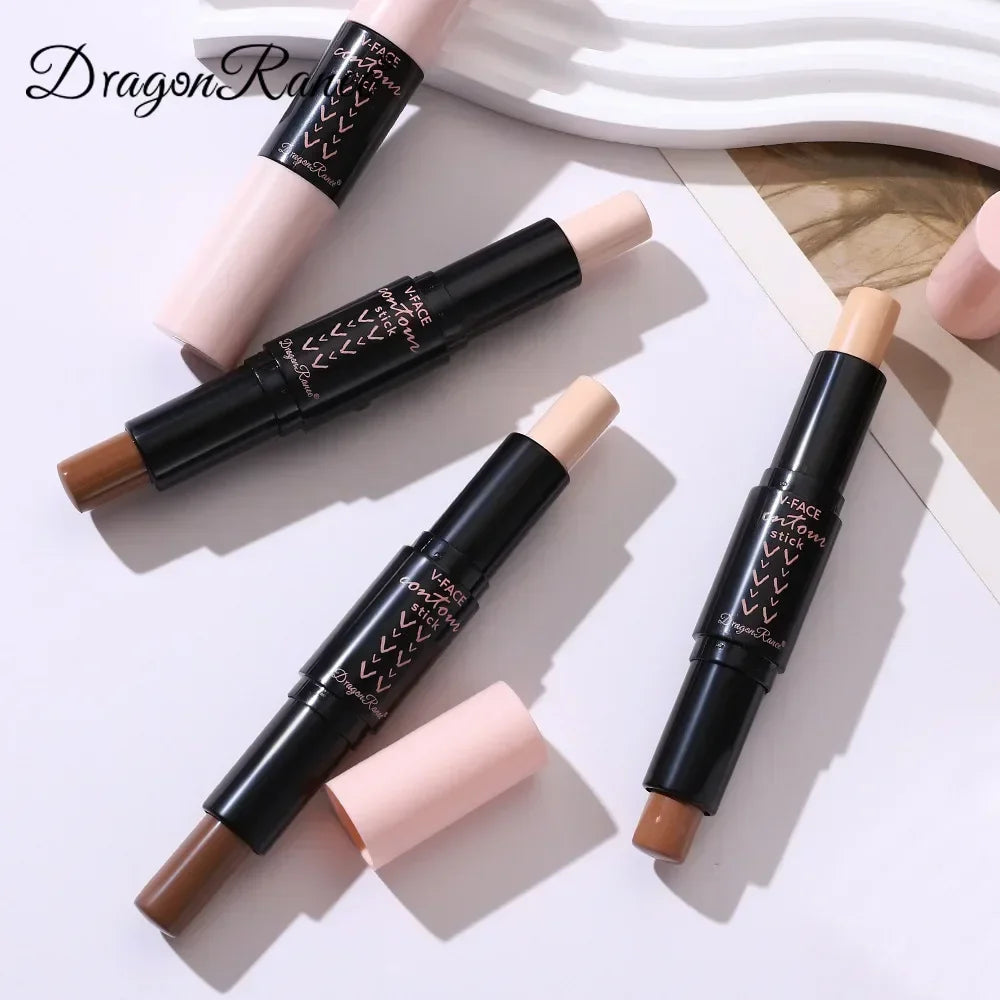 Double-End Contour & Highlighter Stick | Matte Concealer Pen Contour Highlighter Stick QXL