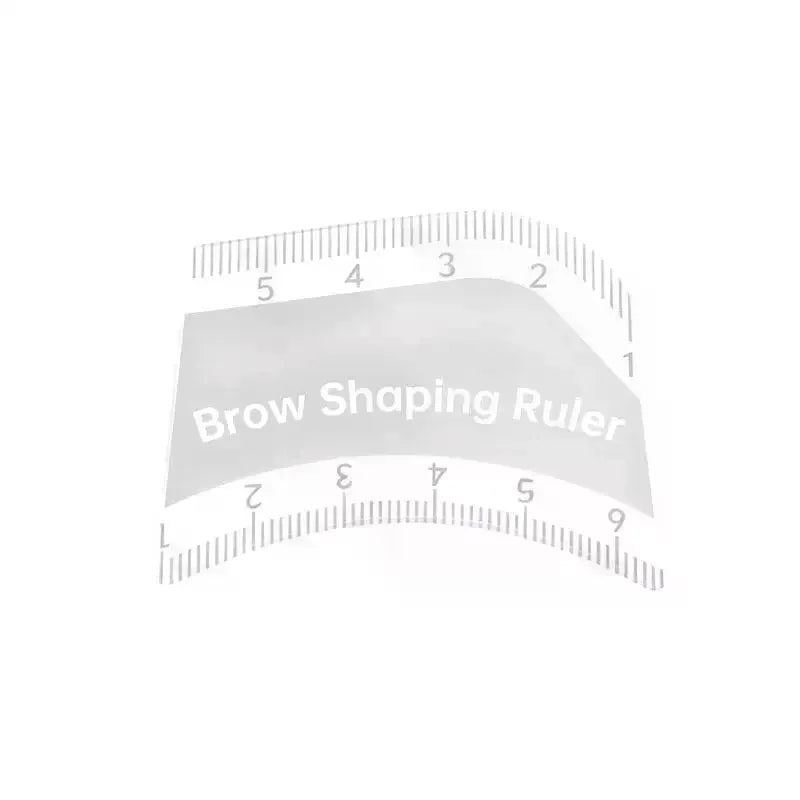 Brow Mapping Ruler – Acrylic Eyebrow Shaping Microblading Tool Eyebrow Mapping Ruler QXL
