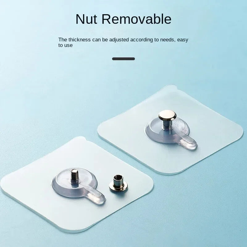 10-Pack No-Hole Adhesive Wall Hooks | Damage-Free Hangers Adhesive Wall Hooks QXL