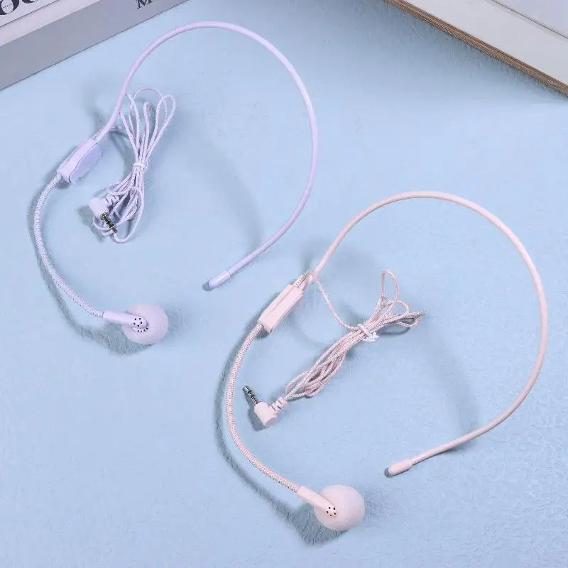 Wired 3.5mm Head-Mounted Headset Mic for Teaching & Meetings Headset Microphone QXL