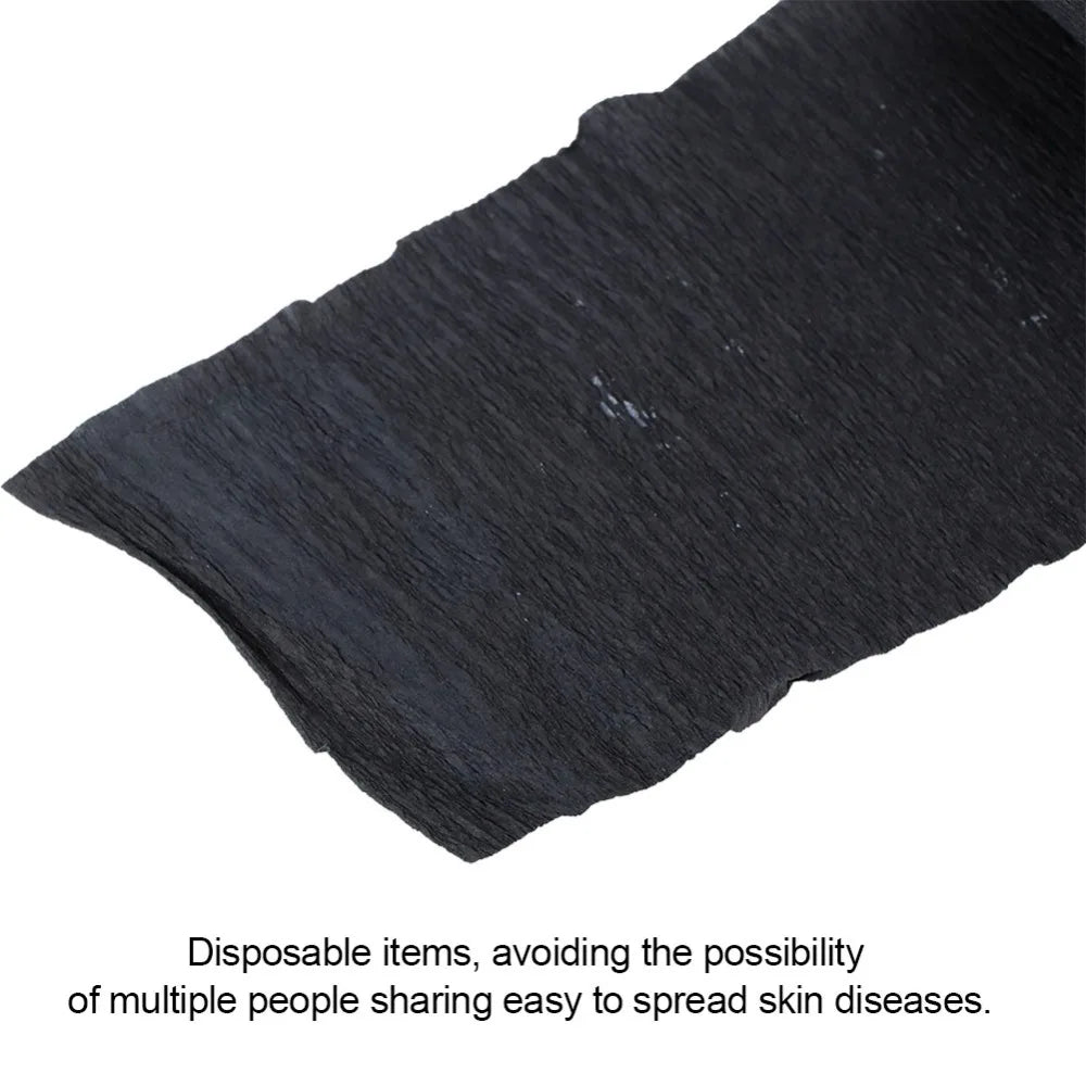 2-Pack Black Disposable Barber Neck Strips | Flexible Paper Barber Neck Strips QXL
