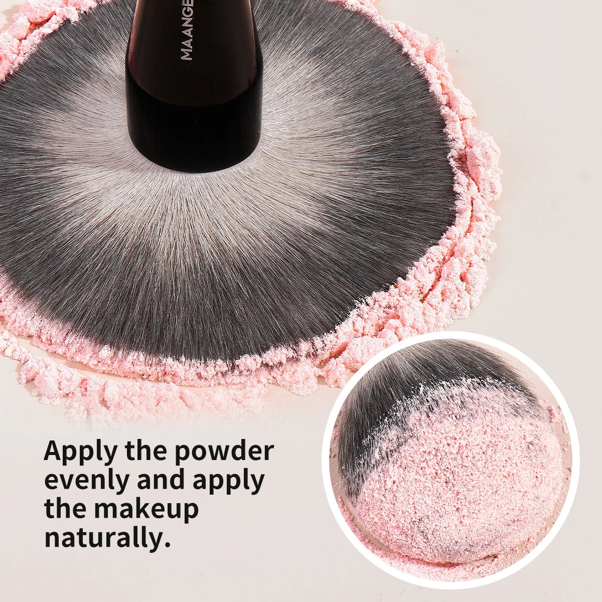 MAANGE Large Soft Powder Brush | Dense Synthetic Face Brush Powder Makeup Brush QXL