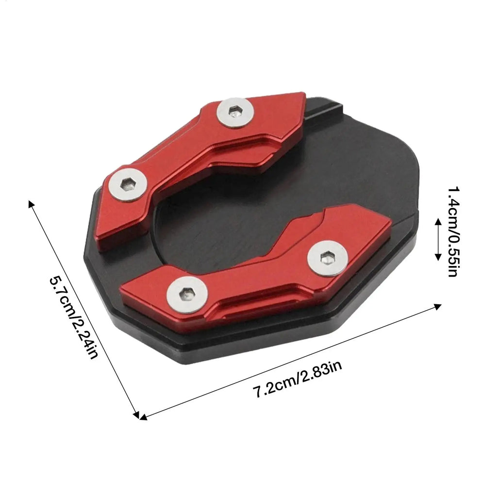 Aluminum Motorcycle Kickstand Extension Pad | Non-Slip Side Stand Kickstand Extension Pad QXL