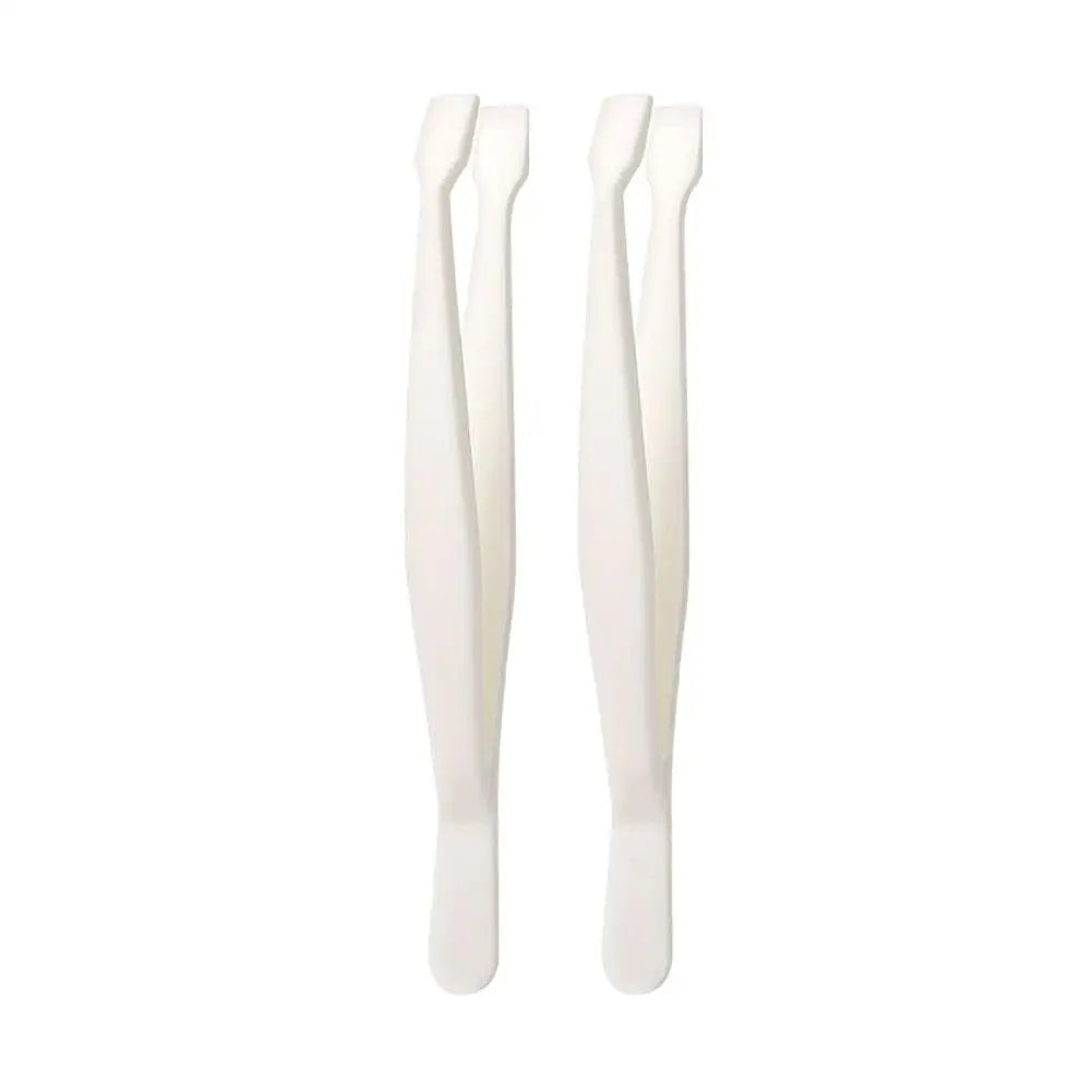 Flat-Tip Lash Cluster Tweezers | DIY False Eyelash Applicator Lash Applicator Tweezers QXL C