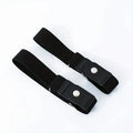 2-Pack Elastic No-Buckle Invisible Belt | Unisex Stretch Elastic Invisible Belt QXL black