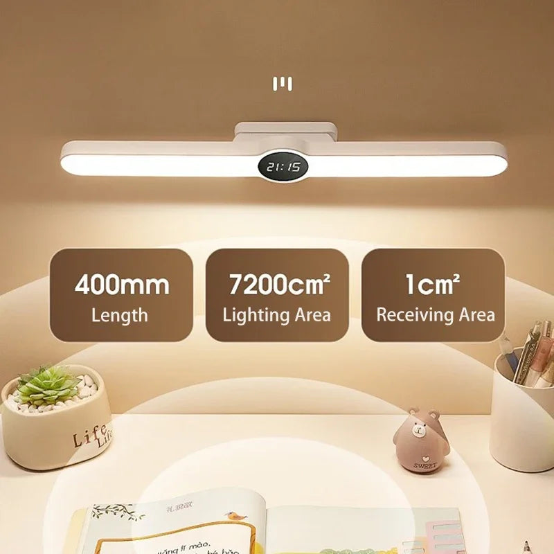 Magnetic LED Wall Lamp – Clock, Dimmable, USB Rechargeable LED Wall Lamp QXL