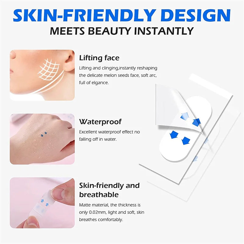 Invisible Face Lift Tape | V-Shape Chin Lifting Patches Face Lift Tape QXL