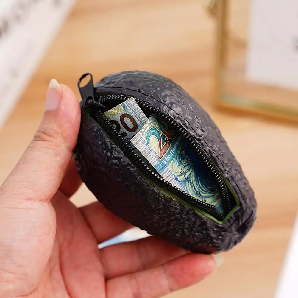 Avocado Coin Purse | Cute Novelty Mini Zipper Pouch Wallet Novelty Coin Purse QXL