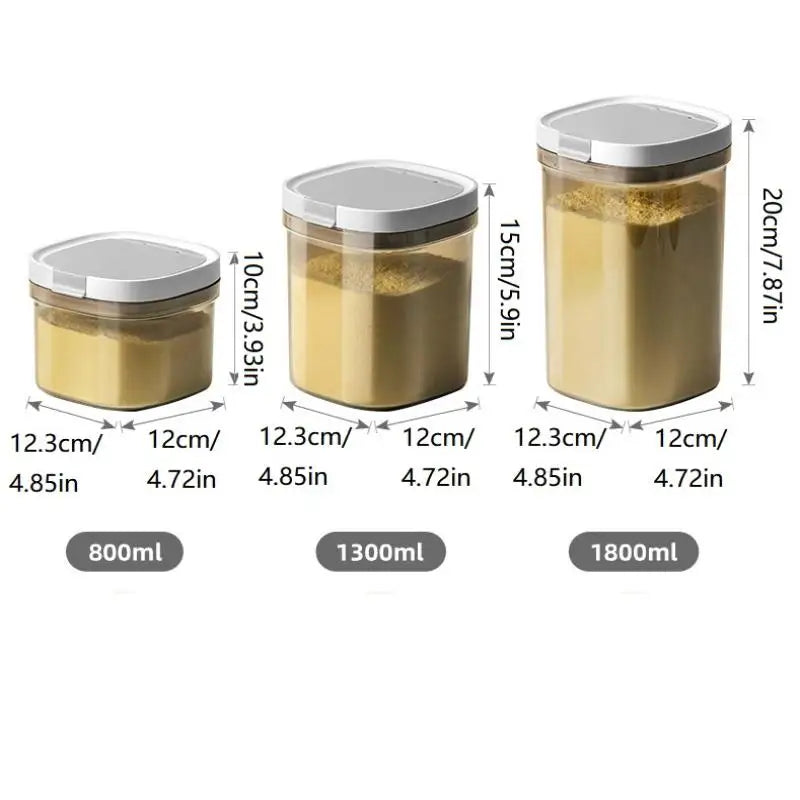 Airtight Milk Powder Container 800–1800ml | Food Storage Box Food Storage Container QXL