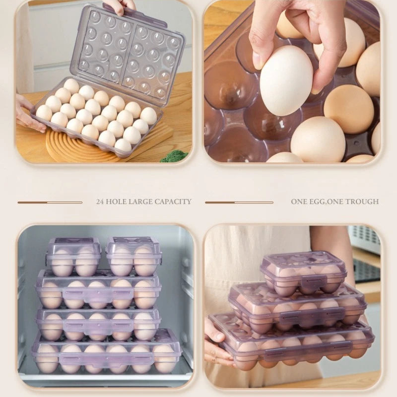 6/15/24 Grid Stackable Egg Storage Box | Anti-Collision PP Egg Storage Box QXL