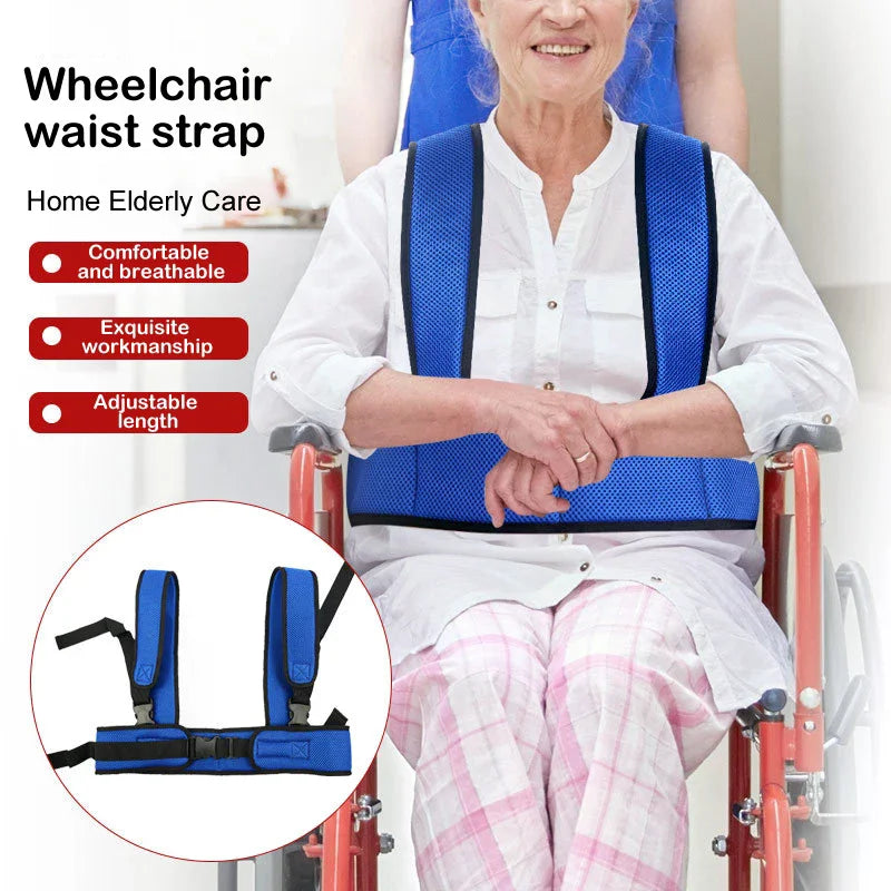 Wheelchair Safety Harness Belt | Adjustable Shoulder Strap Vest Wheelchair Safety Harness QXL
