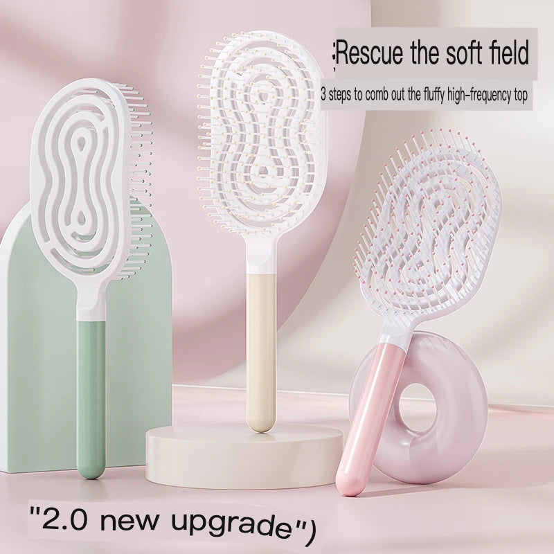 Fluffy Volumizing Hair Comb – Detangle, Massage & Style Hair Styling Comb QXL